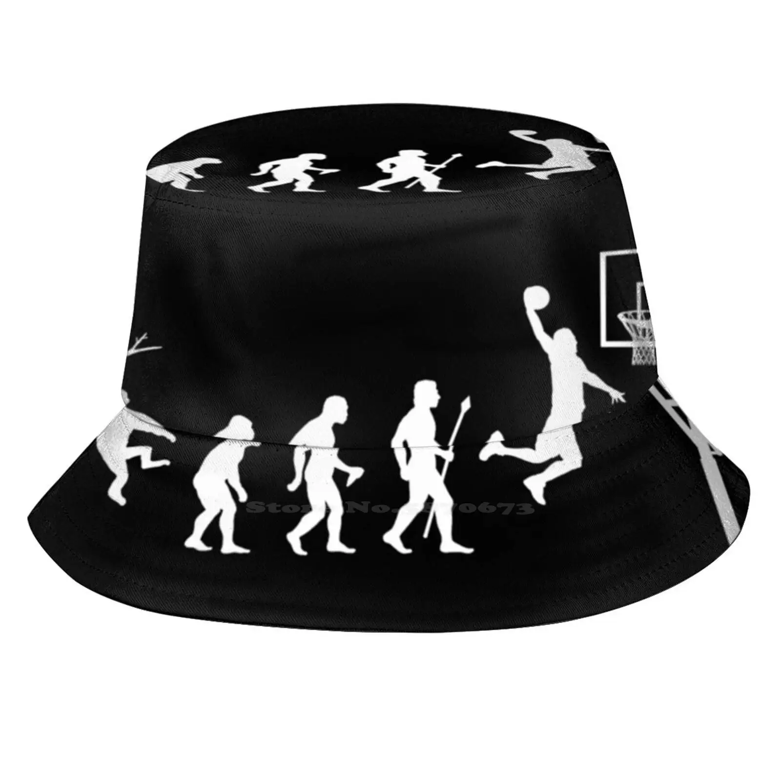 Basketball Evolution Funny T Shirt Causal Cap Buckets Hat Basketball Evolution Funny Born To I Love Steph Curry Slam Silhouette