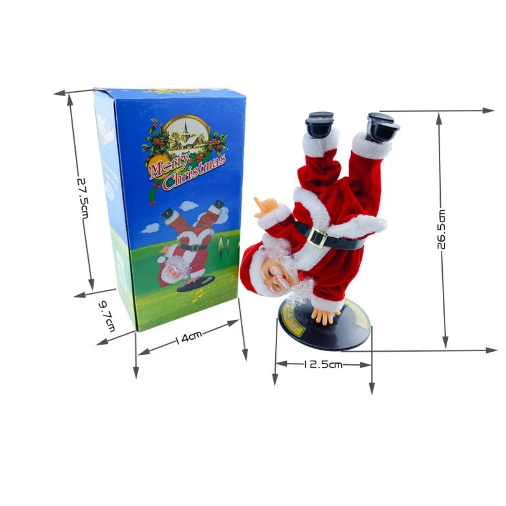 New Home Decoration Christmas Santa Claus Doll Cute Instrument Xmas Tree Ornament Creative Electric Toys New Year's Supplies