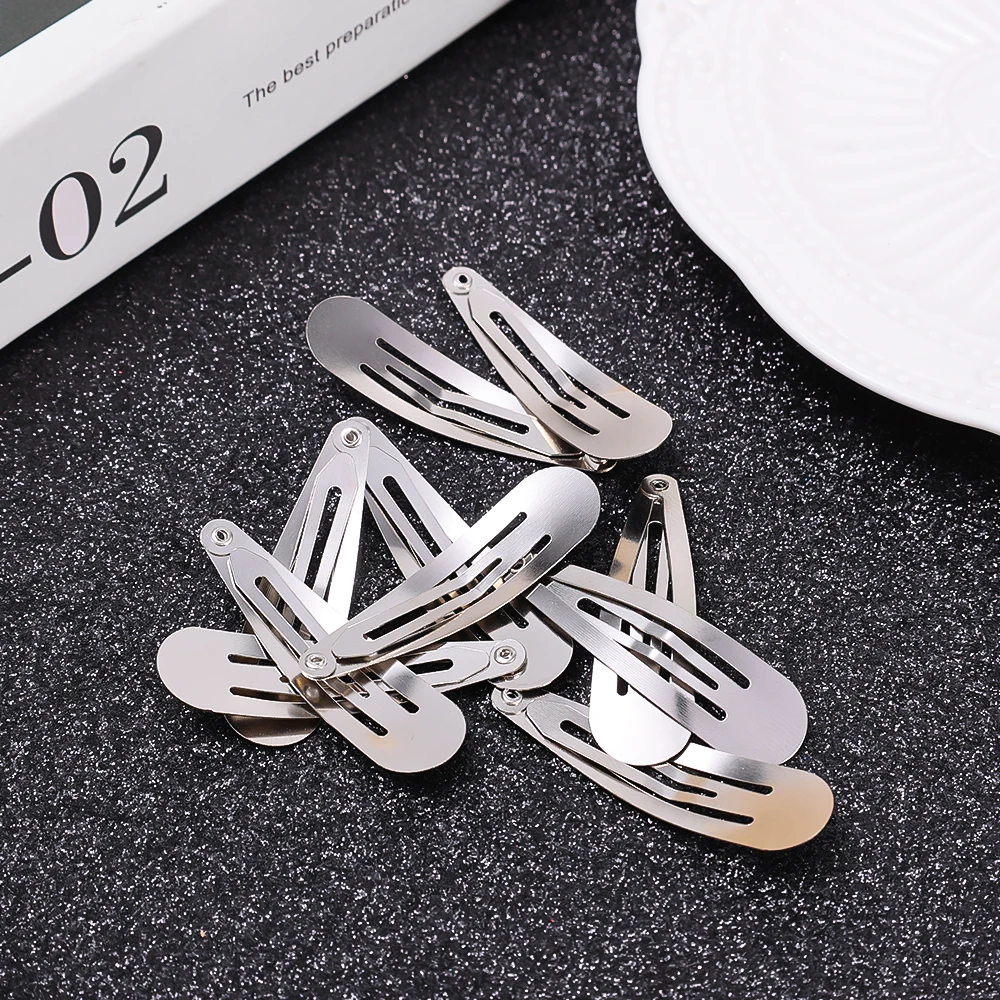 1/10PCS Metal Hair Clips Snap Alligator Hairpins Base for DIY Jewelry Making Korean Pearl Bow Hairgrip Setting Hair Accessories