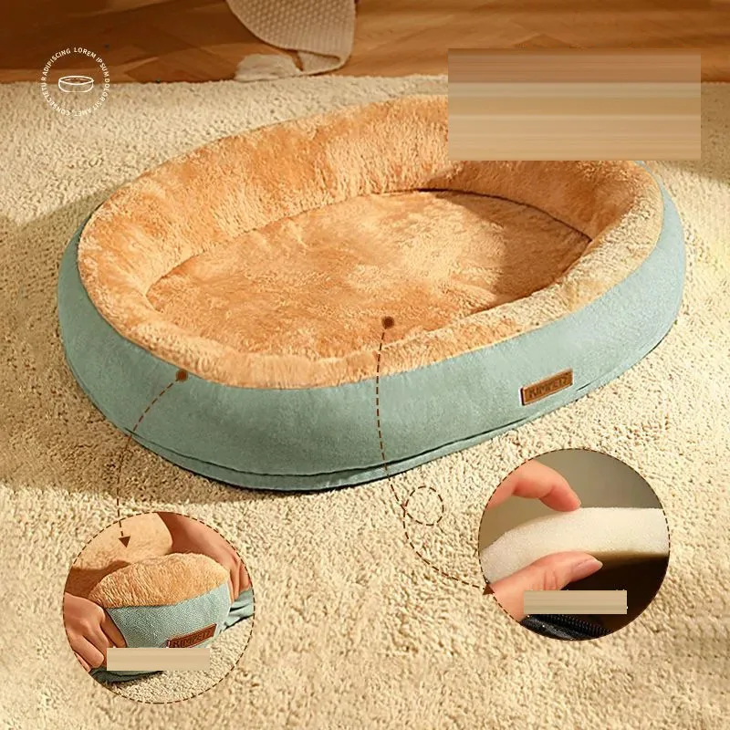 Small Dog House Kennel Pet Nest Four Seasons Washable Teddy Bear Dog Cat House Pet Cushion for Medium Large Dogs or Multiple