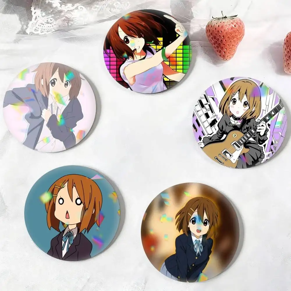 Anime K-ON! Cool H-Hirasawa Y-Yui  25 32 44 58 75mm Badges Personalized Round Brooches Pins Accessory Gift