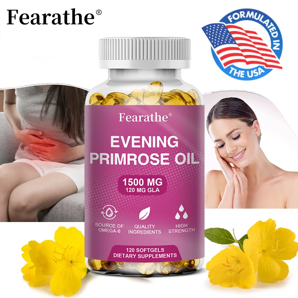 Natural Evening Primrose Oil Capsules Antioxidant Bone Strengthening Immunity Suitable for Women To Improve Endocrine Health