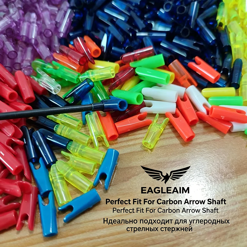 S/L Arrow Nocks For ID3.2/4.2/6.2mm Carbon Shaft 10&50PCS Archery Replacement Arrow Tails