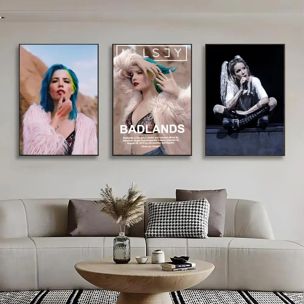 Singer Poster H-HalseyS Poster Wall art print art suitable for living room bedroom bar parlor home decor gift
