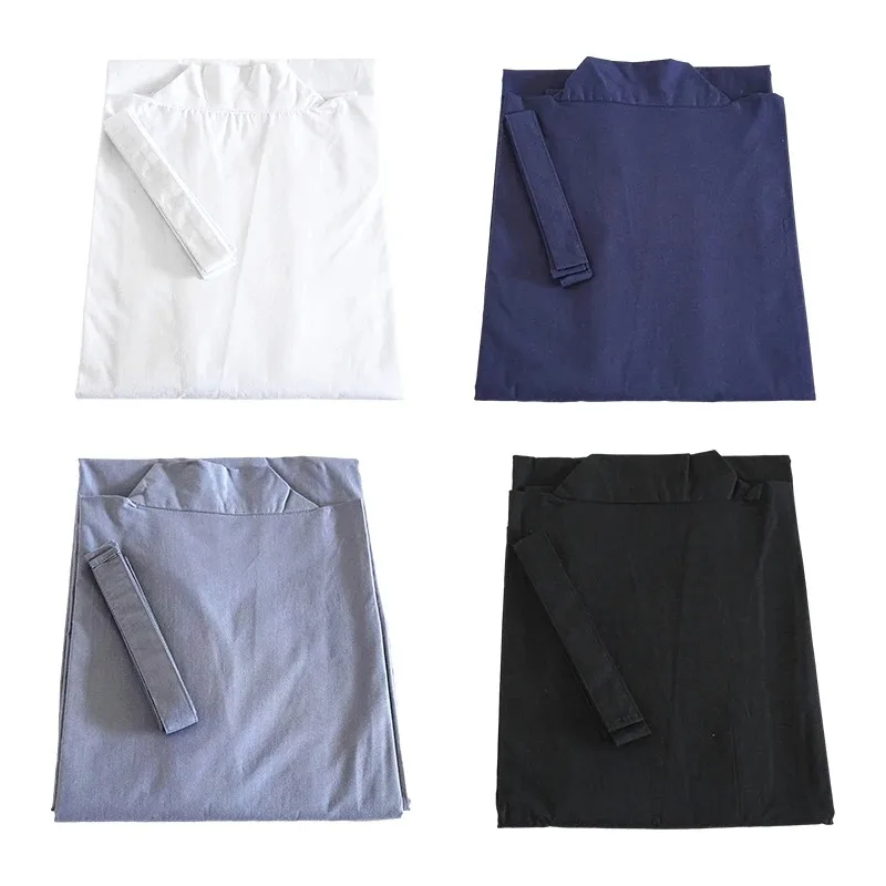 Japanese Kimono Men Traditional Kimono Bottom Lining with Belt Kimono Inner Wear Yukata Male Long Bath Robe Underwear
