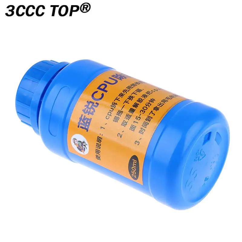 250ml For CPU Nand Glue Remove Clean Liquid For Mobile Phone Motherboard Glue Cleaning Repair Tool Need Soak 30 Minutes