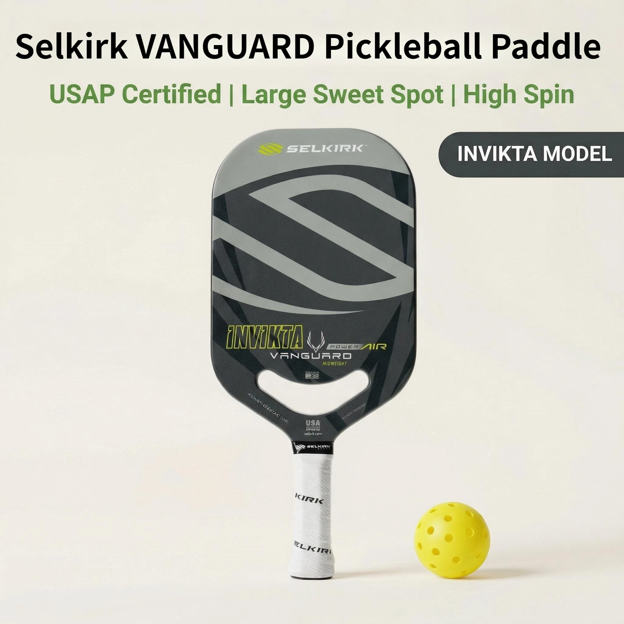 

SLK Professional Pickleball Paddles SuperCore Polymer Honeycomb Core Large Sweet Spot High Spin Control for Daily Training