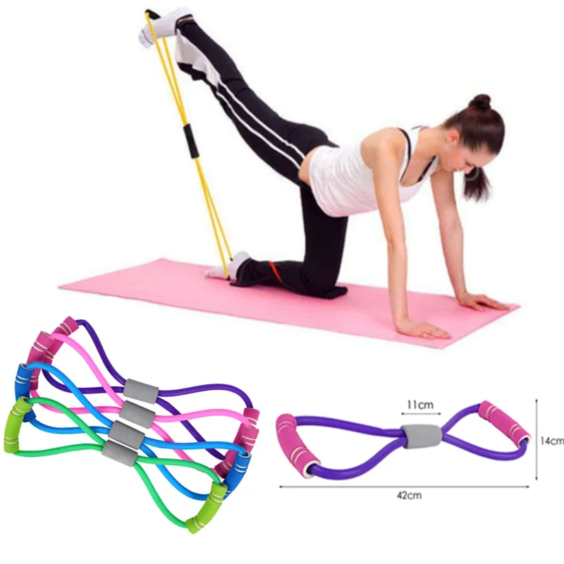 Banda de resistencia de goma para Yoga adelgazante, expansor de pecho de Fitness, banda elástica para ejercicio deportivo en casa, expansor de pecho