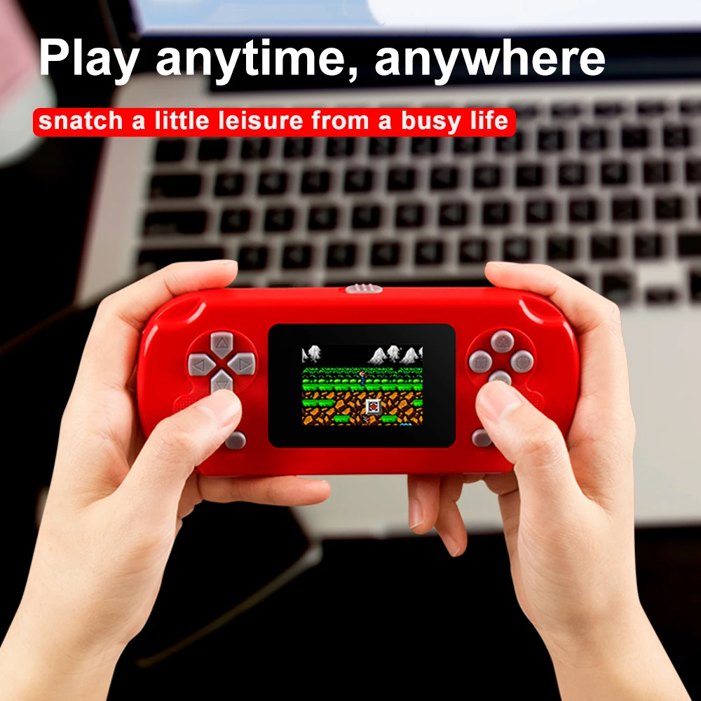 GAMINJA GC31 ريترو لعبة فيديو وحدة التحكم المدمج في 128 لعبة كلاسيكية 2.4 بوصة المحمولة المحمولة لعبة لاعب وحدة التحكم القابلة لإعادة الشحن #4