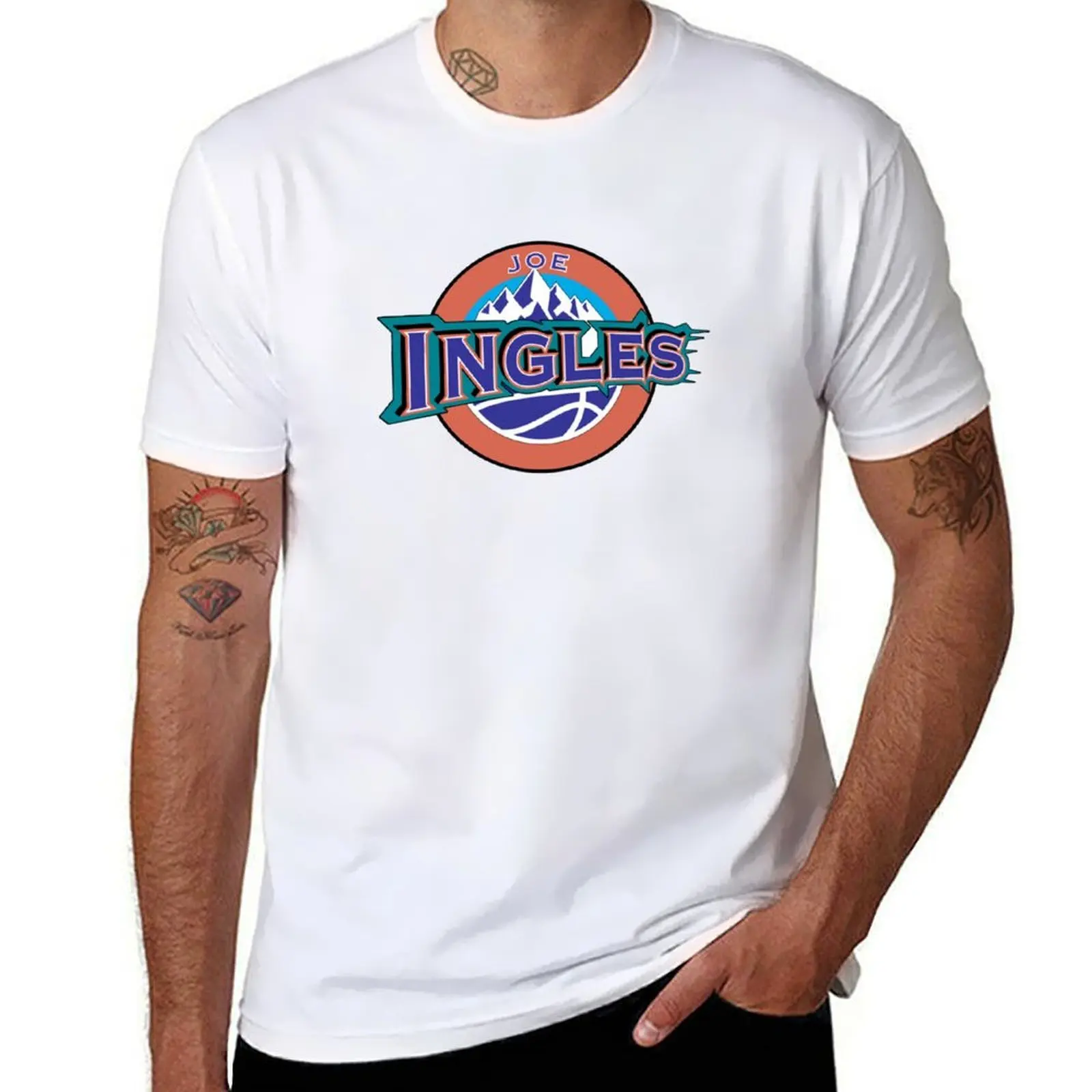 

Joe Ingles - Utah Throwback Basketball T-Shirt men t shirt cotton 100% funny t shirts dark humor T-Shirt