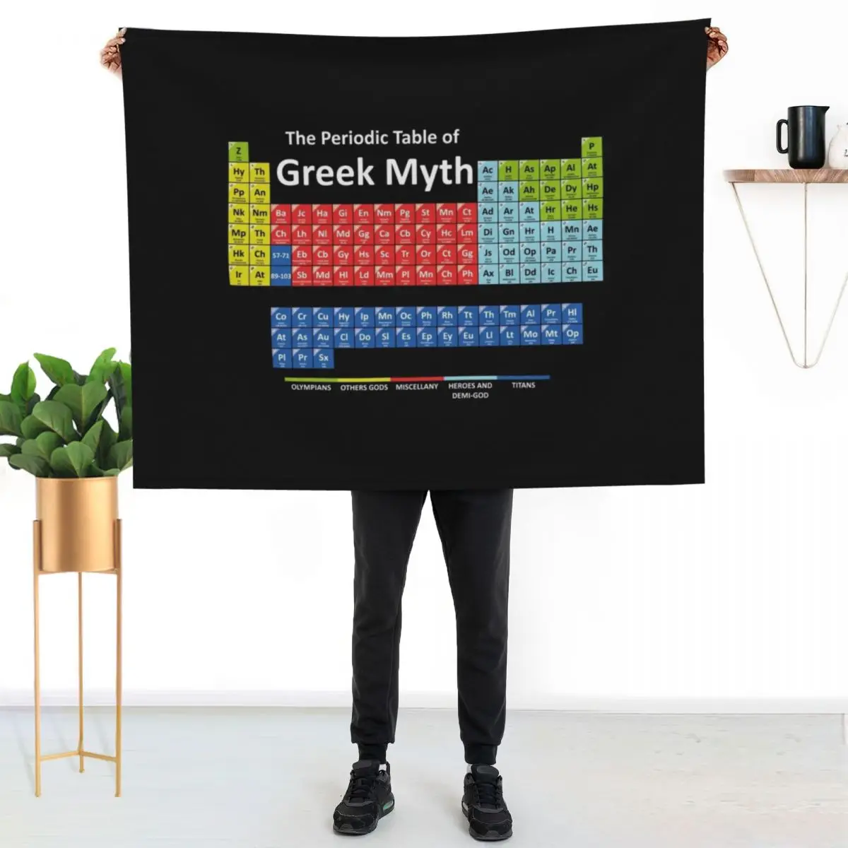 Periodic Table of Greek Mythology Throw Blanket wednesday Luxury Thicken Soft Furry Kid'S christmas gifts Blankets