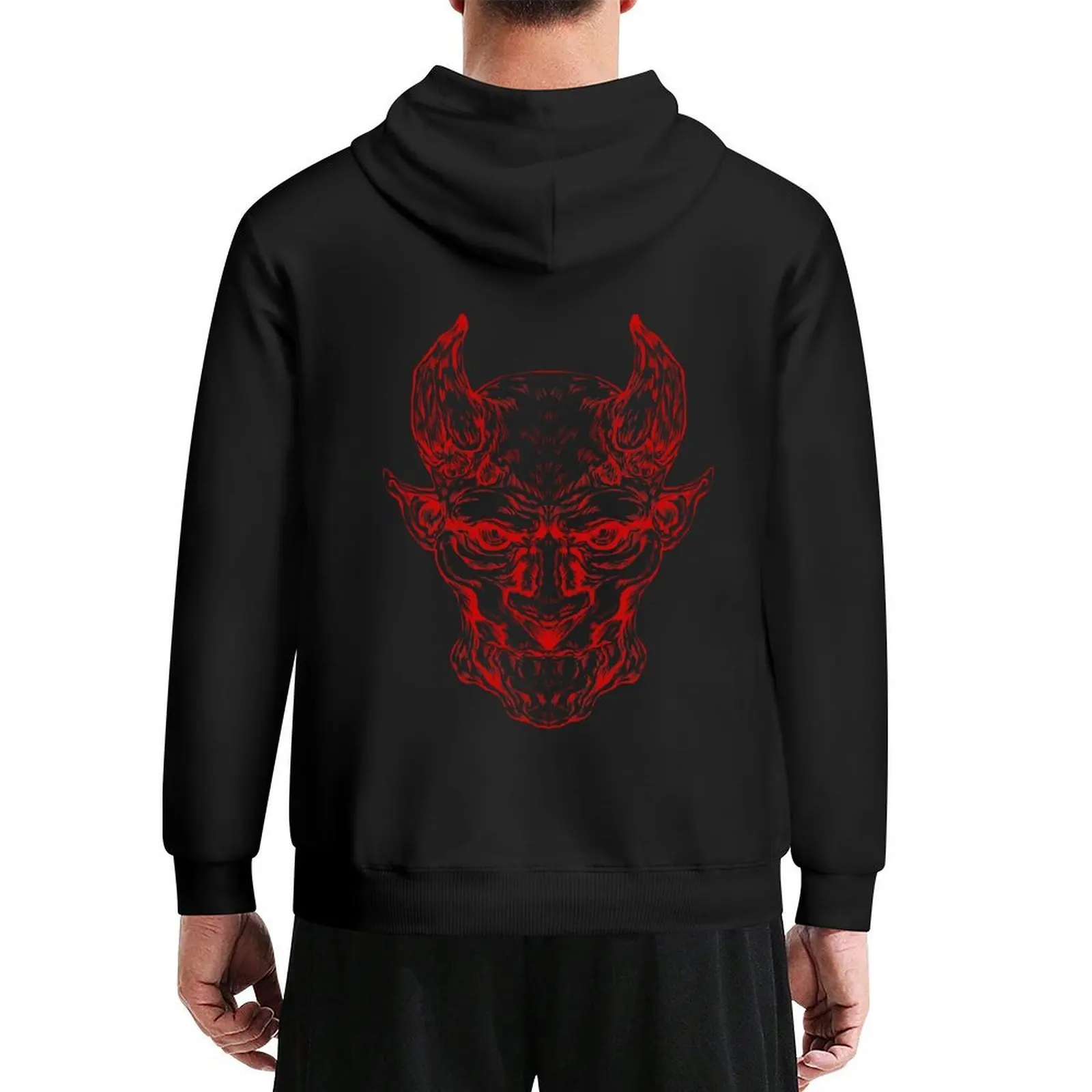 

ONI HEAD Hoodie winter clothes aesthetic clothing japanese style men's clothes men's oversize hoodie