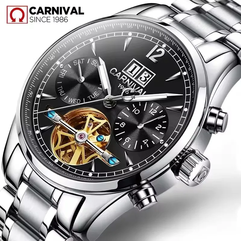 

IW Carnival Automatic Movement Mechanical Wrist Watches Accessories For Men Waterproof Sapphire Mirror Luxury Brands Male Watch