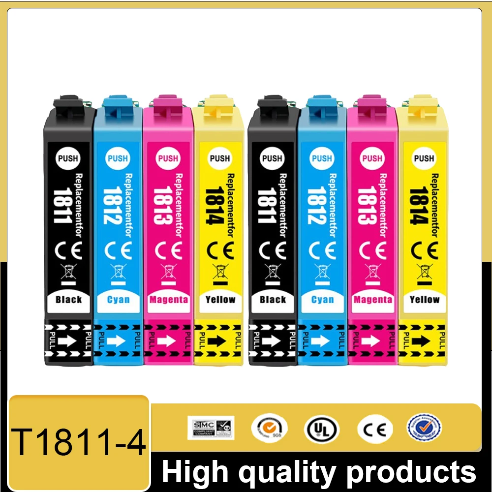 18XL T1811 T1814 Ink Cartridges Compatible For EPSON XP415 XP302 XP102 XP202 XP205 XP305 XP402 XP312 XP225 XP212 XP412 Printer