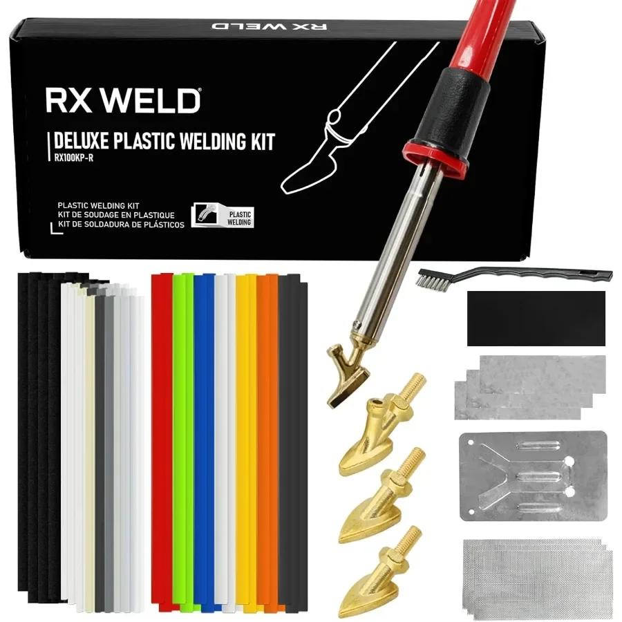 

Роскошный комплект для сварки пластика, 100 Вт, ремонтный комплект сварщика для ремонта и восстановления автомобильного бампера в техническом обслуживании автомобиля и D