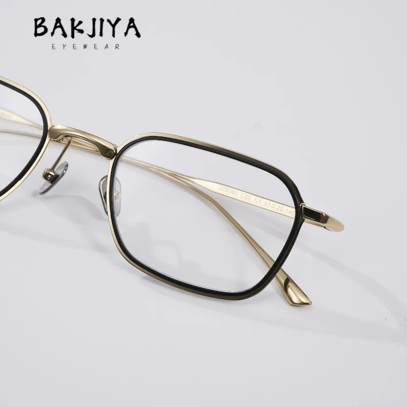 

Handmade Designer Pure Titanium Square Glasses Frame Trend Men Women Ultralight Retro Full Frame Prescription Eyeglasses Frame