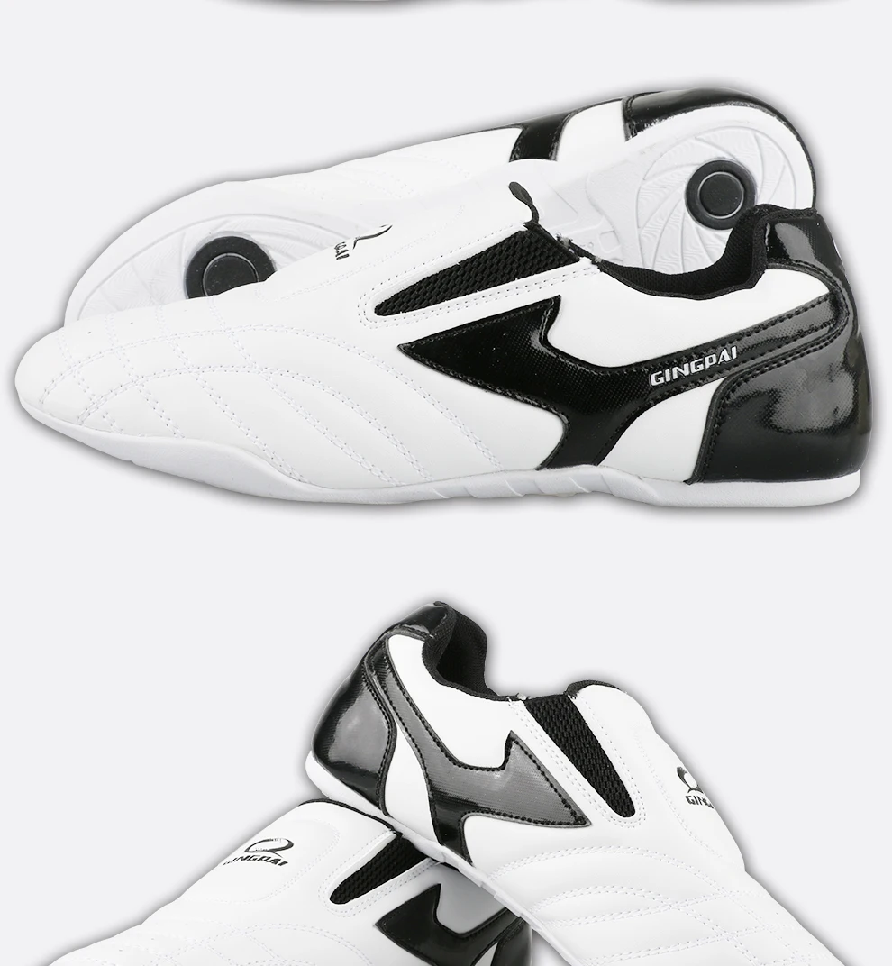 Weiße atmungsaktive Taekwondo-Schuhe, Karate, Kung Fu, Wrestling, Kampfsportschuhe, Erwachsene, Kinder, rutschfeste, weiche Oxford-Sohlen, Turnschuhe – Detail 10