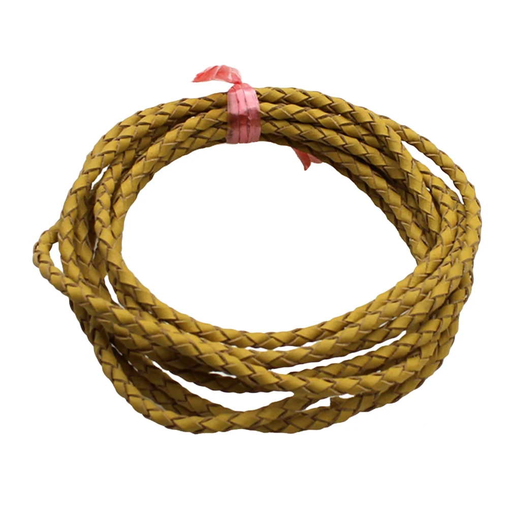 

3Mm For Bracelets Vintage Braided Bracelet Making Cord Diy Jewelry Pu Cord Strap 2 Meters Deep