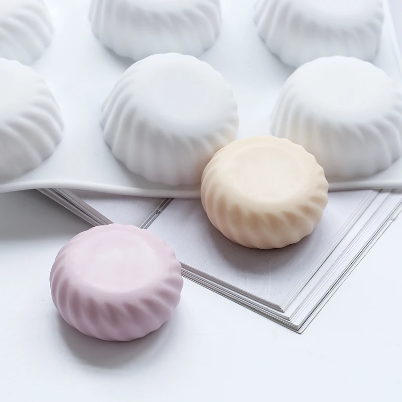 Round 6 Holes Gear Mousse Silicone Mold Handmade Soap Mold Bath Mold Sugarcraft Soap Making Supplies Chocolate Mold