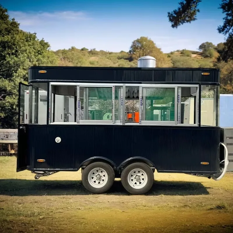Food Trailer Factory Price Food Trailer Truck Hot Sale Canada Market Mobile Street Vending Fully Equipped Customized