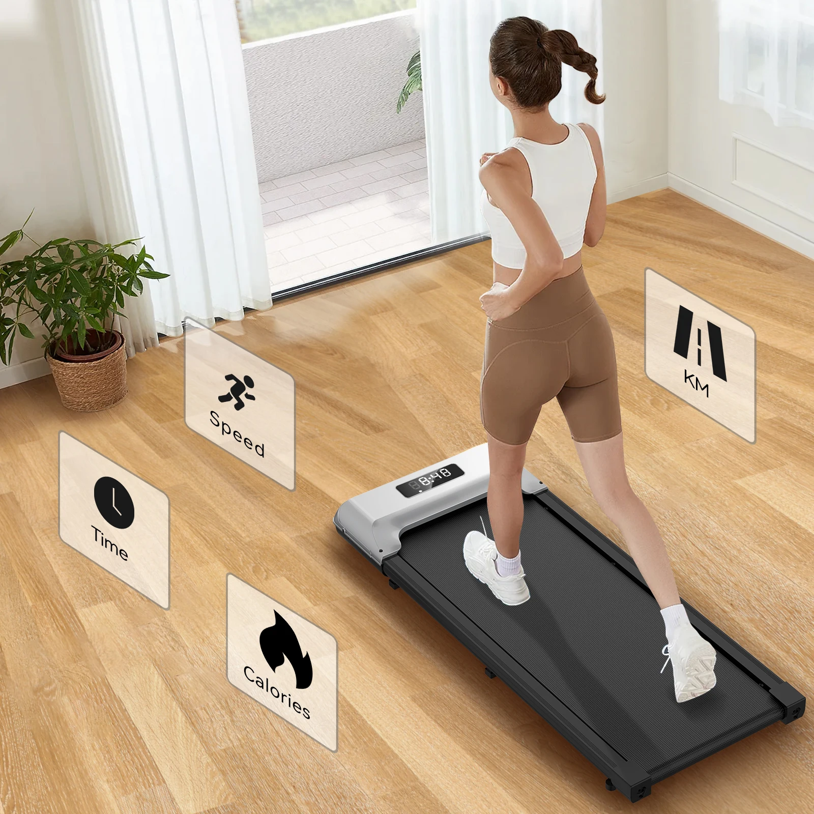 

New Designed 60usd Under Desk Walking Pad Treadmill for Home