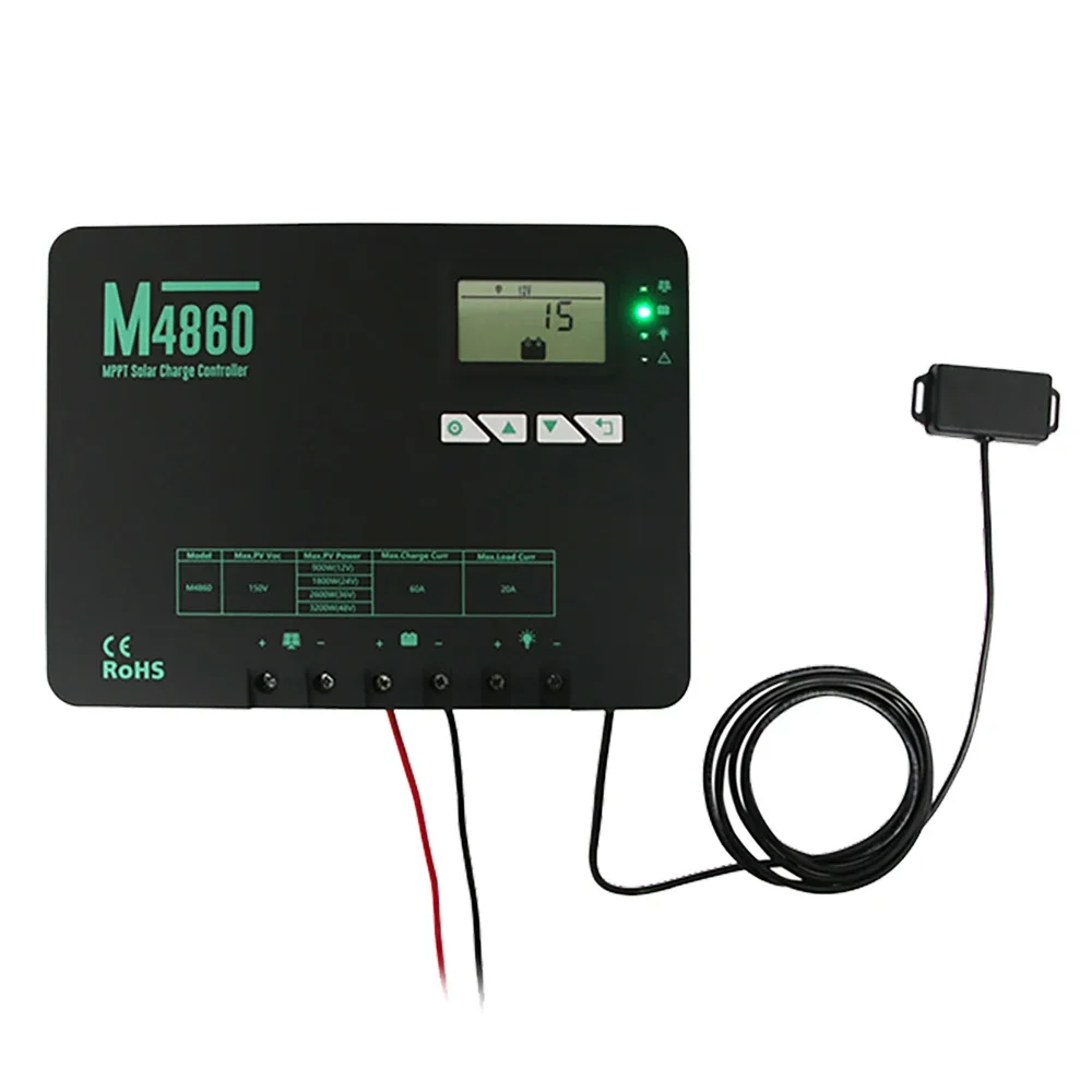 Soler Controller Regulator 60A 48V MPPT Charge Controller Solar Auto Adjustable Controlador De Carga PV Solar Regulador