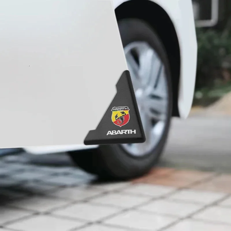 2Pcs Premium Silicone Door Corner Scratch Guard for Fiat Abarth 500e Tipo 500 500x Panda Punto 500L Doblo Car Door Protector
