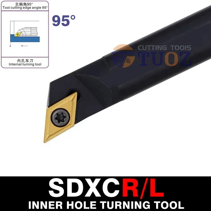 

TUOZ S08K S10K S12M S14N S16Q SDXCR07 SDXCL07 95° SDXCR SDXCL 8-16mm DC07 CNC Internal Turning Tool Lathe Boring Bar Tool Holder