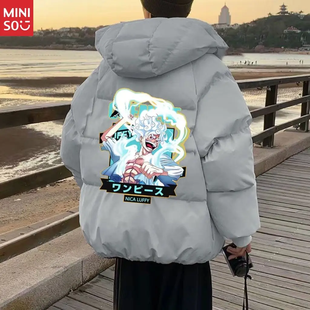 قطعة واحدة مقنعين سترة قطن الرجال الشتاء سميكة العصرية الملابس المبطنة بالقطن النسخة الكورية العصرية سترة مبطنة بالقطن #5