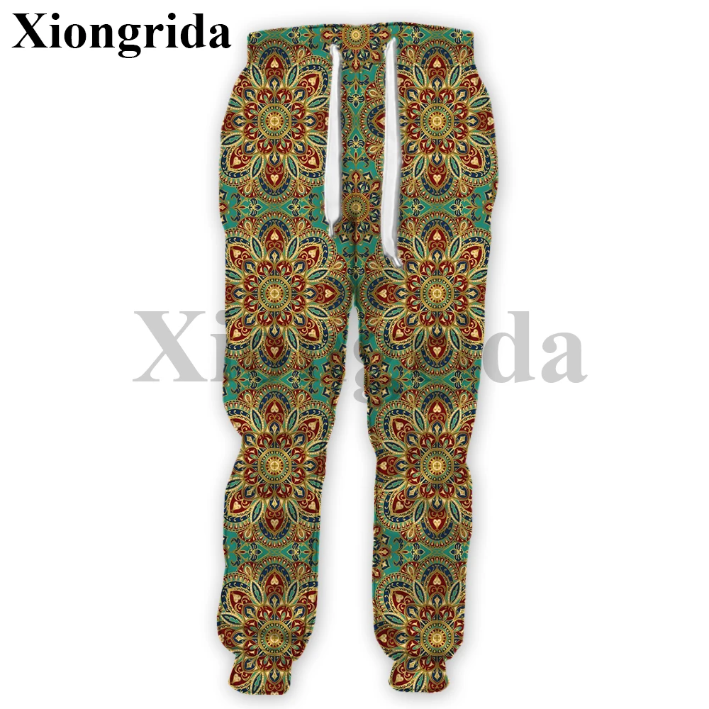 Ethnic Style Pattern Men's Sweatpants African Dashiki Geometry 3D Print Pants Casual Harajuku Trousers Male Clothes S-5xl