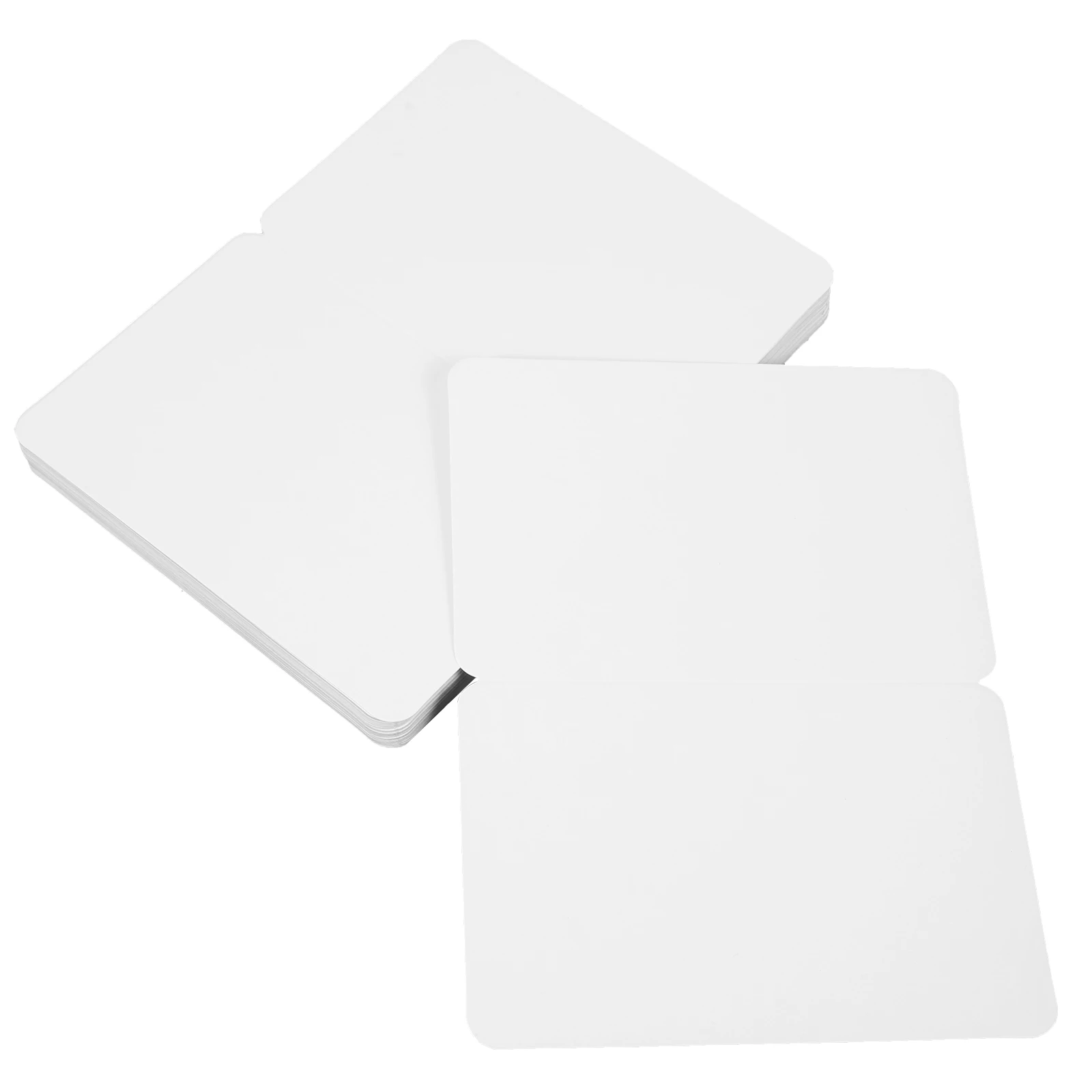 

100 pcs Greeting Thanks Blank Folding Cards Eco Friendly Printed Fresh Plant Pattern Watercolor Paper Festival Thank Card Thank