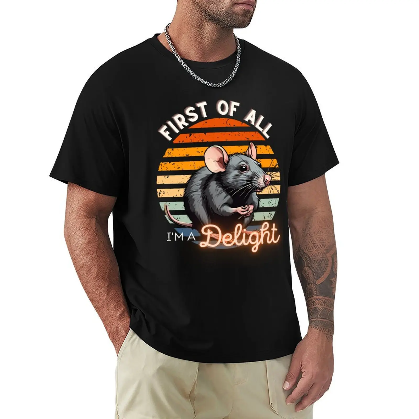 

First of all im a delight rat T-Shirt anime shirt Louboutins oversized t shirt funny t shirts men