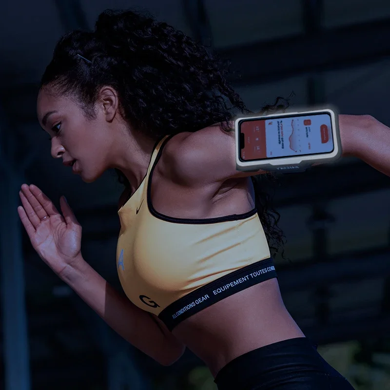 HAISSKY حقائب ركض رفيعة للغاية حزام ذراع رياضي لهاتف iPhone 17 16 15 14 13 Pro Max17 Air 15 Plus Samsung S25 Ultra Xiaomi Arm Pouch