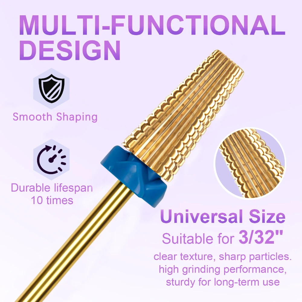 5 In 1 Cross Cut Carbide Nail Drill Bits Two Ways Left Right