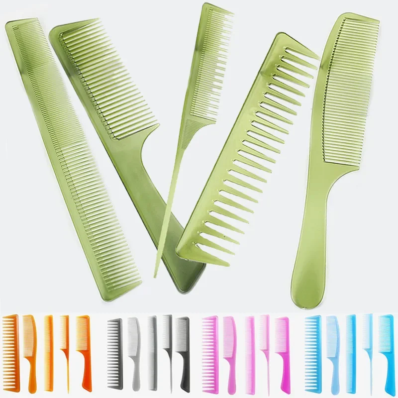 5 Piece Professional Combs Set -Fine Pro Tail Combs Dresser Hair Comb Styling Comb Barber Accessories  Hair Combs  Barber Comb