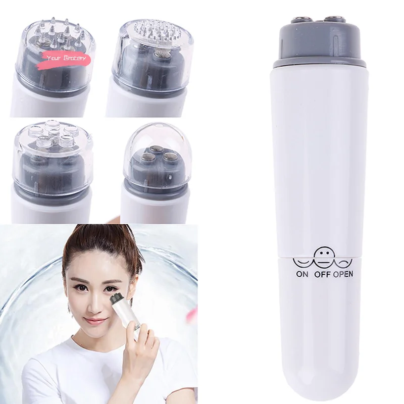 

4-в-1 мини-электрический массажер для глаз, вибрационная массажная палочка для темных кругов и мешков под глазами, инструмент для ухода за лицом