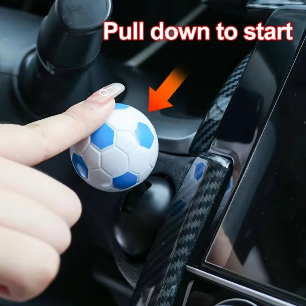 with One Football Joystick Car Start Button Cover Multifunctional Plastics One-Touch Button Rocker