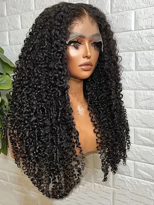 

Парик из натуральных волос, глубокая волна для чернокожих женщин, плотность 200%, 13x4 HD, кружевные вьющиеся парики из человеческих волос, подходят для начинающих