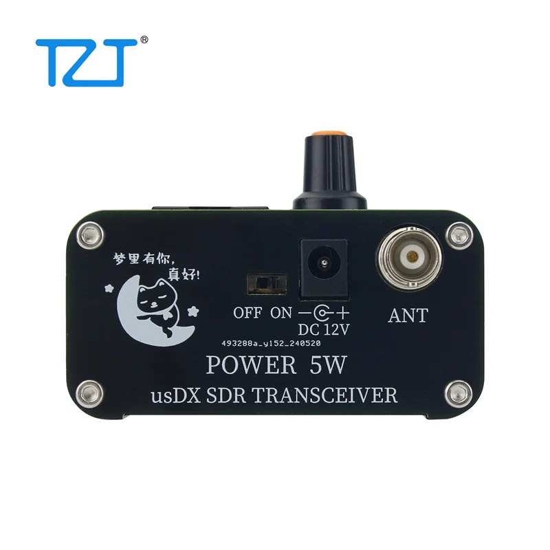 TZT 5W usDX SDR QRP Transceiver QCX-SSB to SSB 3-Band All Mode HF Transceiver with Handheld Microphone