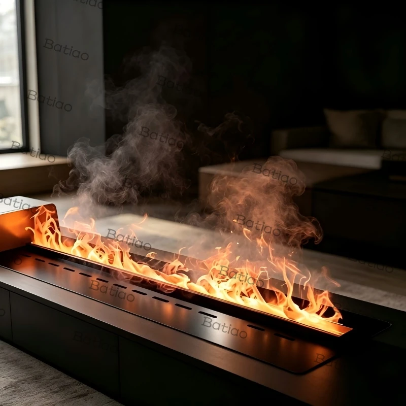 

Cool Mist Fireplace Ultrasonic Atomization Humidifier led fireplace fire Simulated Flame Visual Effect for Dry Air Room No Heat