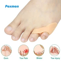 Pexmen 2/4/8 Uds Gel separador de dedos meñique espaciador Corrector de dedo pequeño Protector alivio del dolor en el pie para callos y ampollas