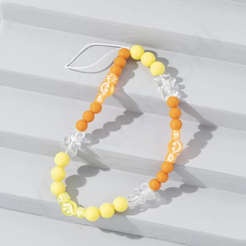 Creatieve Kristallen Kralen Telefoon Ketting Lanyard Sieraden voor Vrouwen Gift Mooie Boog Fringe Hanger Antislip Mobiele Telefoon Case Touw
