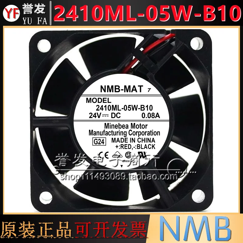 BARU ASLI 2410ML-05W-B19 24V 0.08A 6025 60x60x25mm KIPAS PENDINGIN RADIATOR