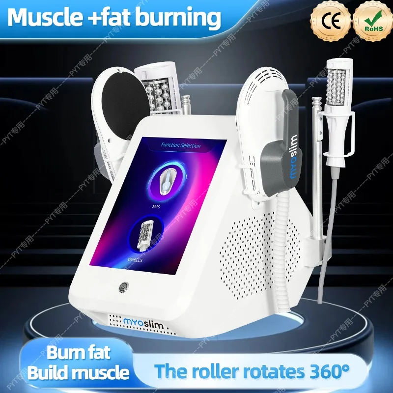 

New EMS 2 In 1 Body Sculpt Machine 6500W RF Weight Loss Roller Massage Fat Create Perfect Curve Burn Fat Lift Hips Slimming Down