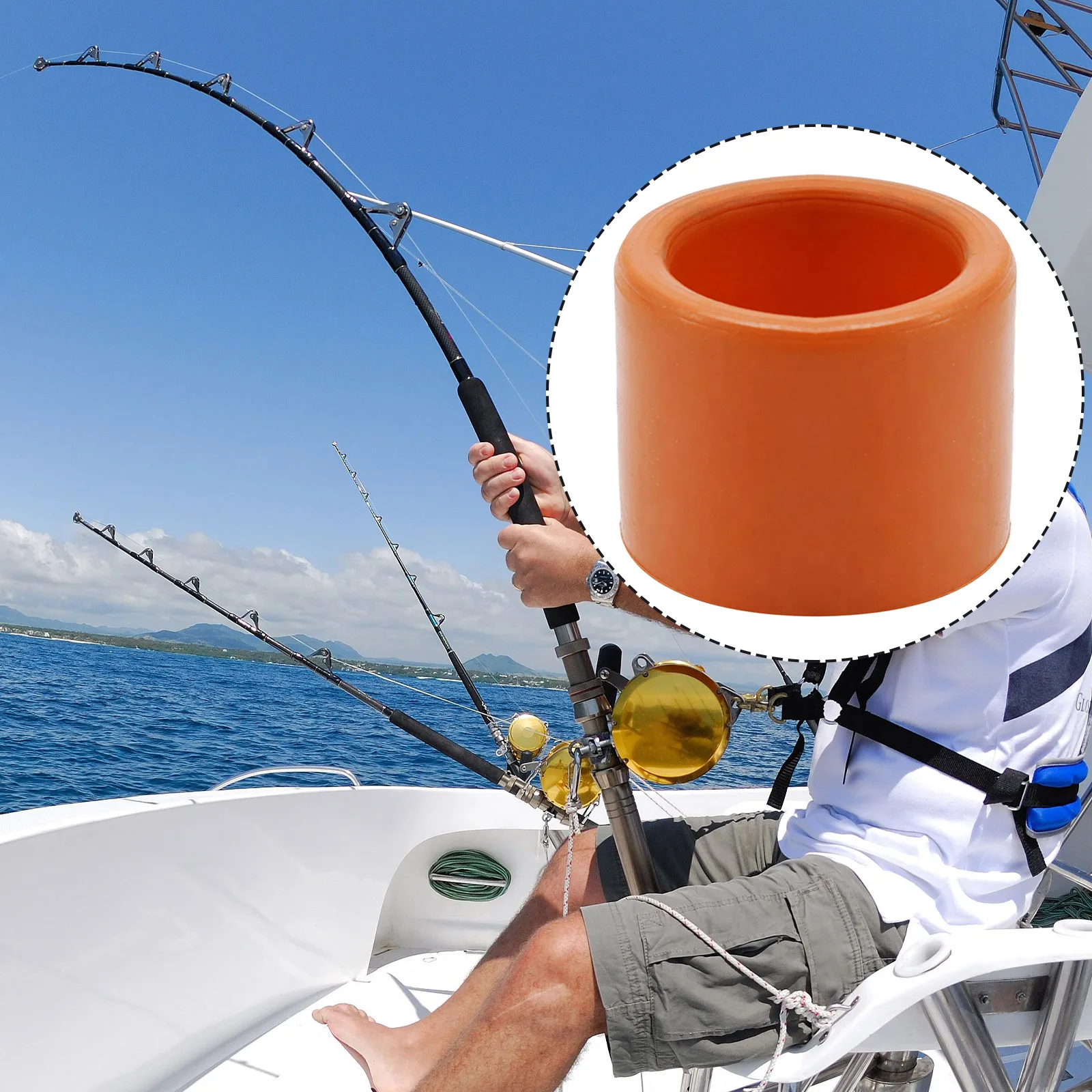 

Fishing Rod Holder Useful Stable Nylon Insert For Fishing With Fishing Rod Holder Rack Sheath Fishing Gear Accessories