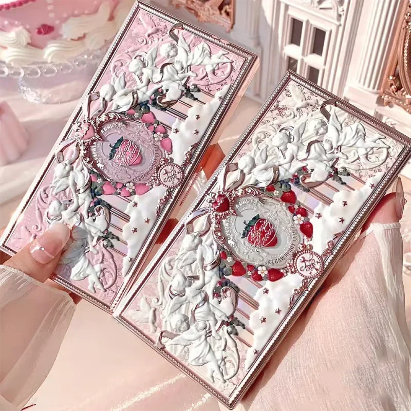 Flower Knows Collezione Cupido di fragole Set di trucchi Palette per il viso Ombretto Fard liquido Rossetto Flowerkareness Scatola misteriosa