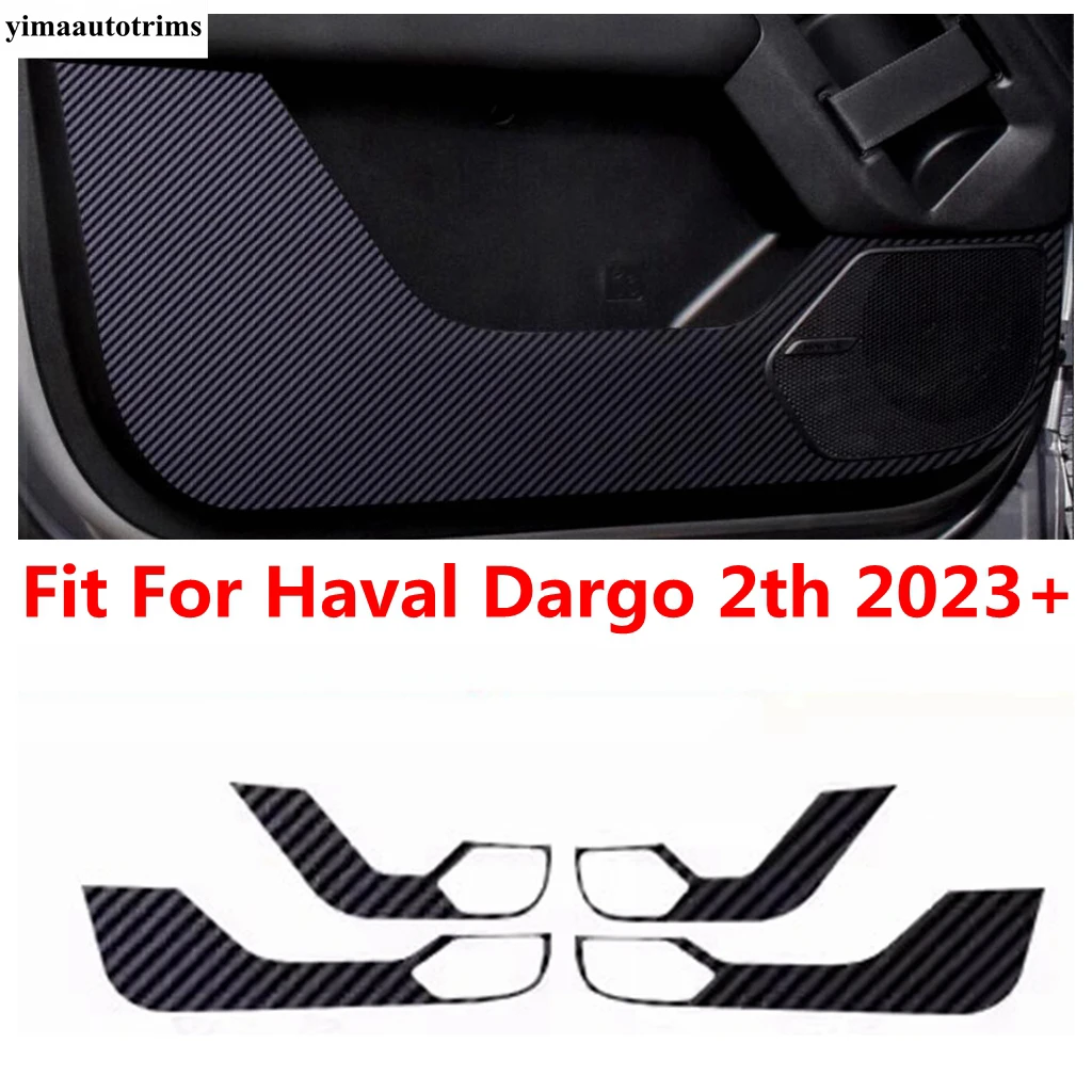 

Car Door Anti Kick Pad Protection Carbon Fiber Stickers Inner Side Edge Film Interior Accessories For Haval Dargo 2th 2023 2024