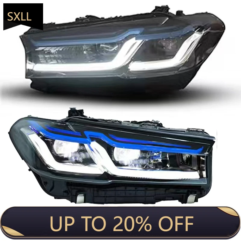 

SXLL Suitable for 5 Series G30 Headlight 2018-2023 G30 F90 Full LED Upgrade New M5 High-end Headlight G38 Blue Laser Headlig