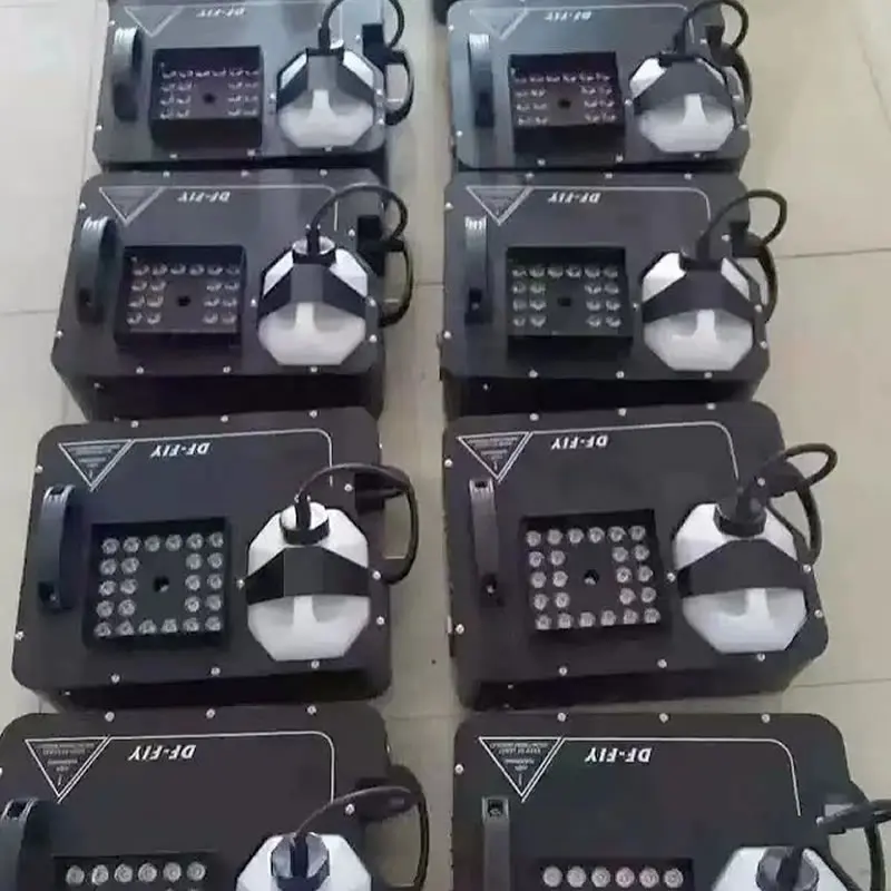 2Pcs LED Fog Machine 1500W Stage Smoke Column Machine DMX512 Remote Control for DJ Disco Nightclub Bar Wedding Dance Show