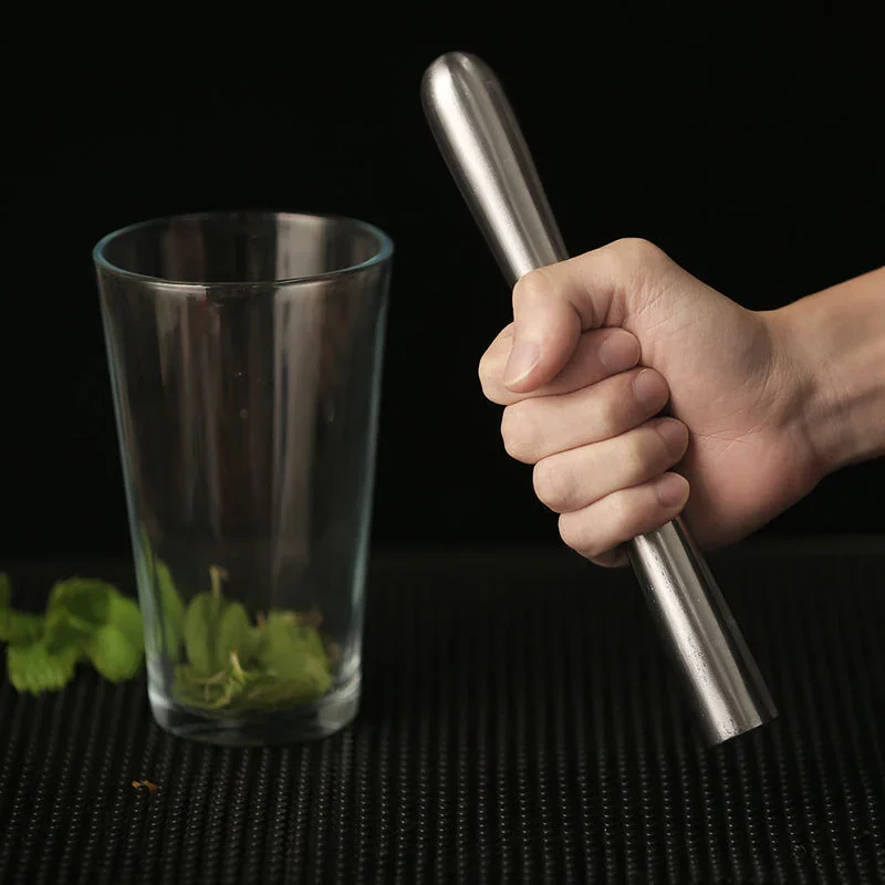 Aço Cocktail Shaker Stick, Muddler, Drink Pusher, Home Brewing, Wine Making, Barware Mixing Stick, Drink Agitadores